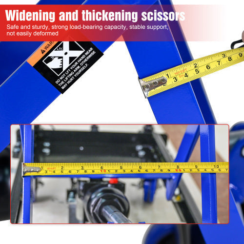 Hydraulic Lift Trolley, 500 LBS Capacity, With 4 Wheels, For Material